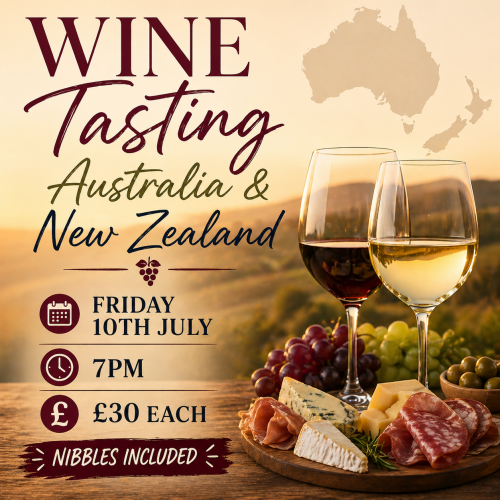 WINE TASTING EVENING – AUSTRALIA & NEW ZEALAND